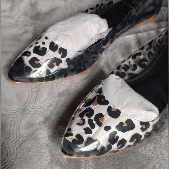 Mix No. 6 Flats Clear Natural Multicolor Black Leopard  Size 7 - Picture 4 of 8